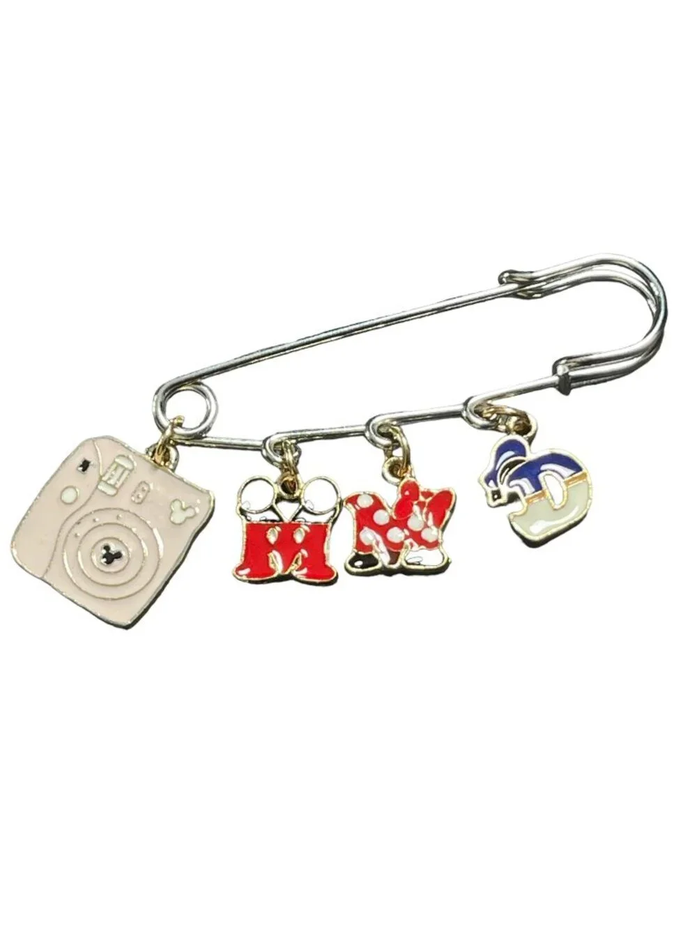 Mickey Minnie Mouse Lapel Pin Donald Duck Safety Pin Brooch Jewelry Accessories